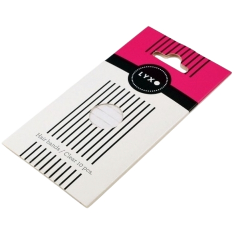 LYXo Hårelastik CLEAR 10 stk.