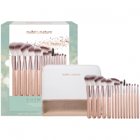 Nude by Nature Shimmer 15 Børste Gaveæske