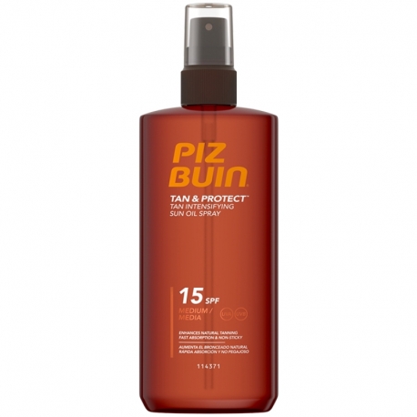 Piz Buin Tan & Protect Sun Oil Spray SPF15 150 ml