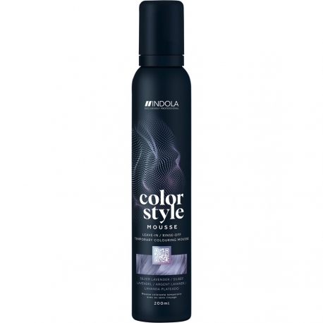 Indola Color Style Mousse Silver Lavender 200 ml