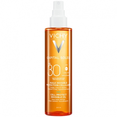 Vichy Capital Soleil Cell Protect Invisible Oil SPF 30 200 ml